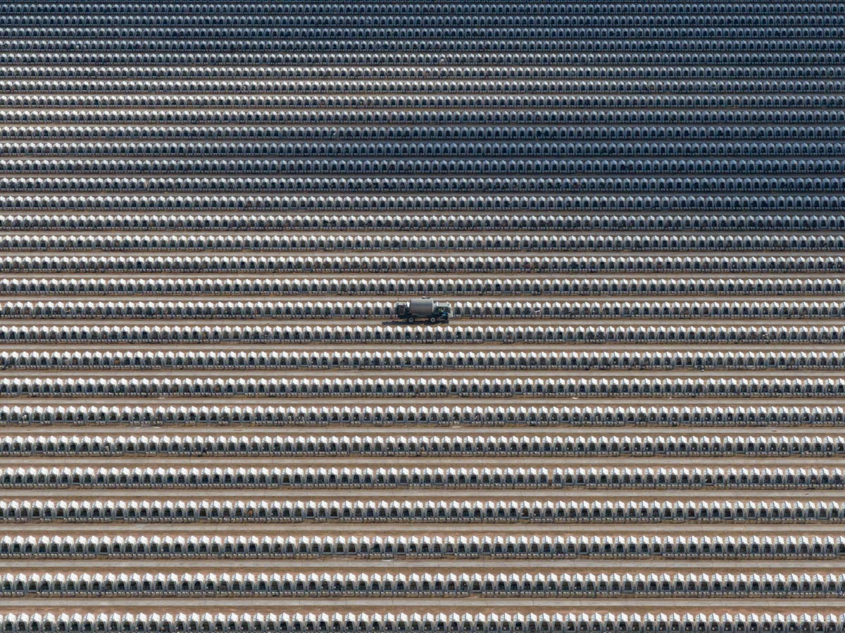 A farm sits partially submerged in water from the Abbotsford, BC floods in November of 2021. British Columbia has felt the devastating effects of climate change throughout 2021 with wildfires, a heat dome and most recently, severe flooding. Ground zero for the November floods hit one of Canada's largest animal agriculture zones in the Fraser Valley, which produces 75% of the dairy and the majority of the chicken and eggs for the province. When the floods inundated Abbotsford, hundreds of thousands of animals, mostly chickens, are believed to have perished in the disaster. Canada, 2021. Nick Schafer Media / We Animals.